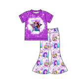 Preorder Samples GSPO2227 Cartoon Bows Purple Girls Set