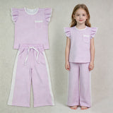 GSPO2328 Dots Purple Cute Girls Set