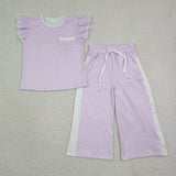 GSPO2328 Dots Purple Cute Girls Set