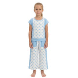 GSPO2334 Green Blue Color Dots Cute Yoga Girls Set