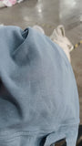 Preorder Samples GSPO2339 Solid Color Grey Blue Scallop Edge Girls Set