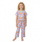 GSPO2364 Fall Pumpkin Bows Scallop Edge Girls Set