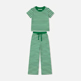 Preorder MOQ 5 pcs Each Style Solid Colorful Stripe Kids Matching Clothes
