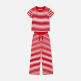 Preorder MOQ 5 pcs Each Style Solid Colorful Stripe Kids Matching Clothes