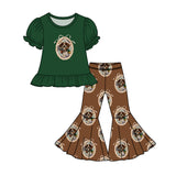 Preorder MOQ 5 pcs Each Style Hunting Mallard Ducks Puppy Bows Kids Matching Clothes