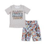 GSSO0457 Sassy Little Thing Biker Shorts Girl's Set