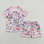 GSSO0578 Summer Love Singer Star 1989 Girls Shorts Set Pajamas