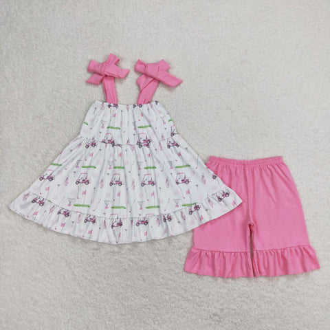 GSSO0659 Golf Pink Girls 2 pcs Set