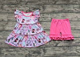 GSSO0676 1989 Singing Club Pink Girls Shorts Set