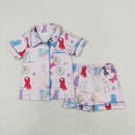 GSSO0678 1989 Singing Club Pink Girls Shorts Set Pajamas