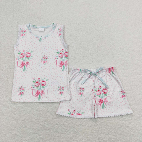 GSSO0693 Flower Shorts Set