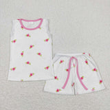 GSSO0694 Flower Shorts Pajamas Set