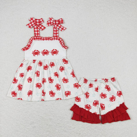 GSSO0728 Crab Star Shorts Girl Set