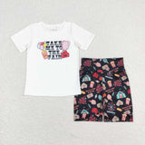 GSSO0735 Take Me To The Fair Carnival Shorts Girl Set
