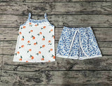 GSSO0864 Flower Blue Girls Shorts Set