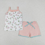 GSSO0865 Cherry Girls Shorts Set