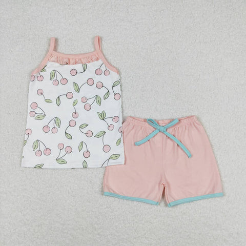 GSSO0865 Cherry Girls Shorts Set