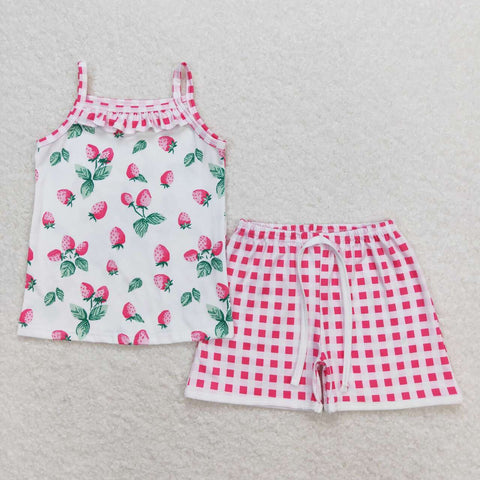 GSSO0866 Strawberry Girls Shorts Set