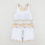 GSSO0899 Cartoon Mouse Girls Shorts Set