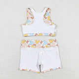 GSSO0899 Cartoon Mouse Girls Shorts Set