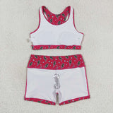 GSSO0903 Lightning Pink Girls Shorts Set