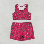 GSSO0903 Lightning Pink Girls Shorts Set