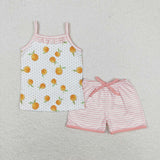 GSSO0909 Fruit Stripe Girls Shorts Set