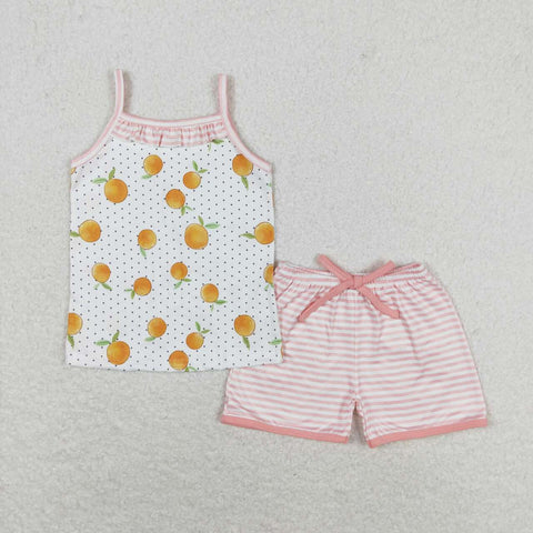 GSSO0909 Fruit Stripe Girls Shorts Set