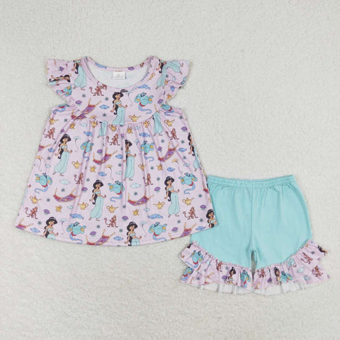 GSSO0912 Princess Girls Shorts Set