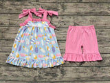 GSSO1037 Popsicle Pink Girls Shorts Set