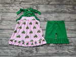 GSSO1222 Truck Green Girls Shorts Set
