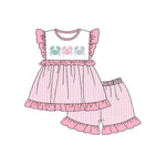 GSSO1258 Crab Pink Girls Shorts Set