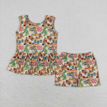 GSSO1275 Cartoon Toy Girls Shorts Set