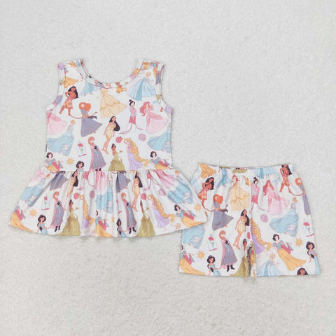 GSSO1277 Princess Girls Shorts Set