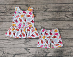 GSSO1278 Honey Bear Ice cream Girls Shorts Set