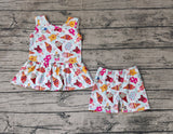 GSSO1278 Honey Bear Ice cream Girls Shorts Set