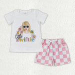 GSSO1428 Singer Star Girls Shorts Set