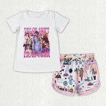 GSSO1430 Singer Star Girls Shorts Set