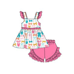 Preorder 12.05 GSSO1608 Colorful Bows Girls Shorts Set