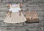 Preorder GSSO1644 Daddy's Girl Elk Girls Shorts Set