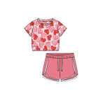 Preorder 12.13 GSSO1656 Love Cake Sports Girls Shorts Set