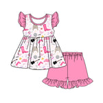 Preorder 12.29 GSSO1734 Fashion Singer 1989 Pink Girls Shorts Set