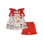 Preorder 01.03 GSSO1787 Singer Star Red Girls Shorts Set