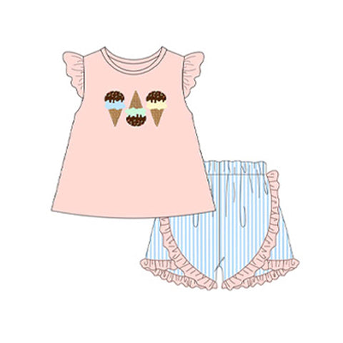 Preorder 01.14 GSSO1845 Summer Ice cream Girls Shorts Set