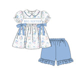 Preorder GSSO1875 Big Sister Flower Girls Shorts Set