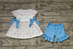 Preorder GSSO1875 Big Sister Flower Girls Shorts Set