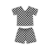 Preorder 01.24 GSSO1941 Black Plaid Adult's Women Set