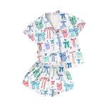 Preorder Samples GSSO2216 Princess Coquette Bows Buttons Adult Women Pajamas Set