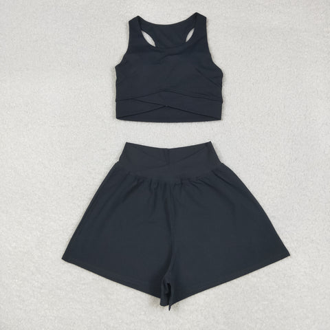 US Warehouse GSSO2648 Active Wear Sports Women Adult's Yoga Shorts Clothes
