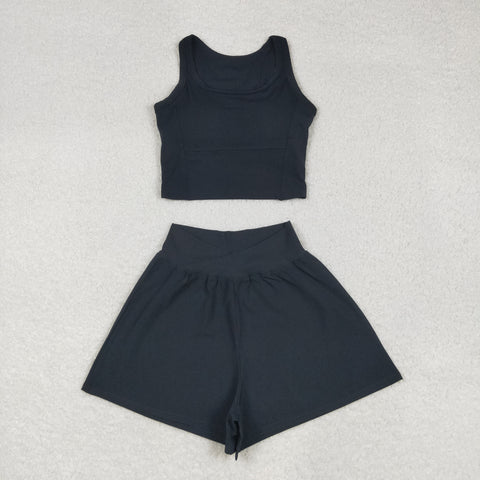US Warehouse GSSO2649 Active Wear Sports Women Adult's Yoga Shorts Clothes
